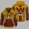Commanders Personalization 3D Half zip Hoodie 1