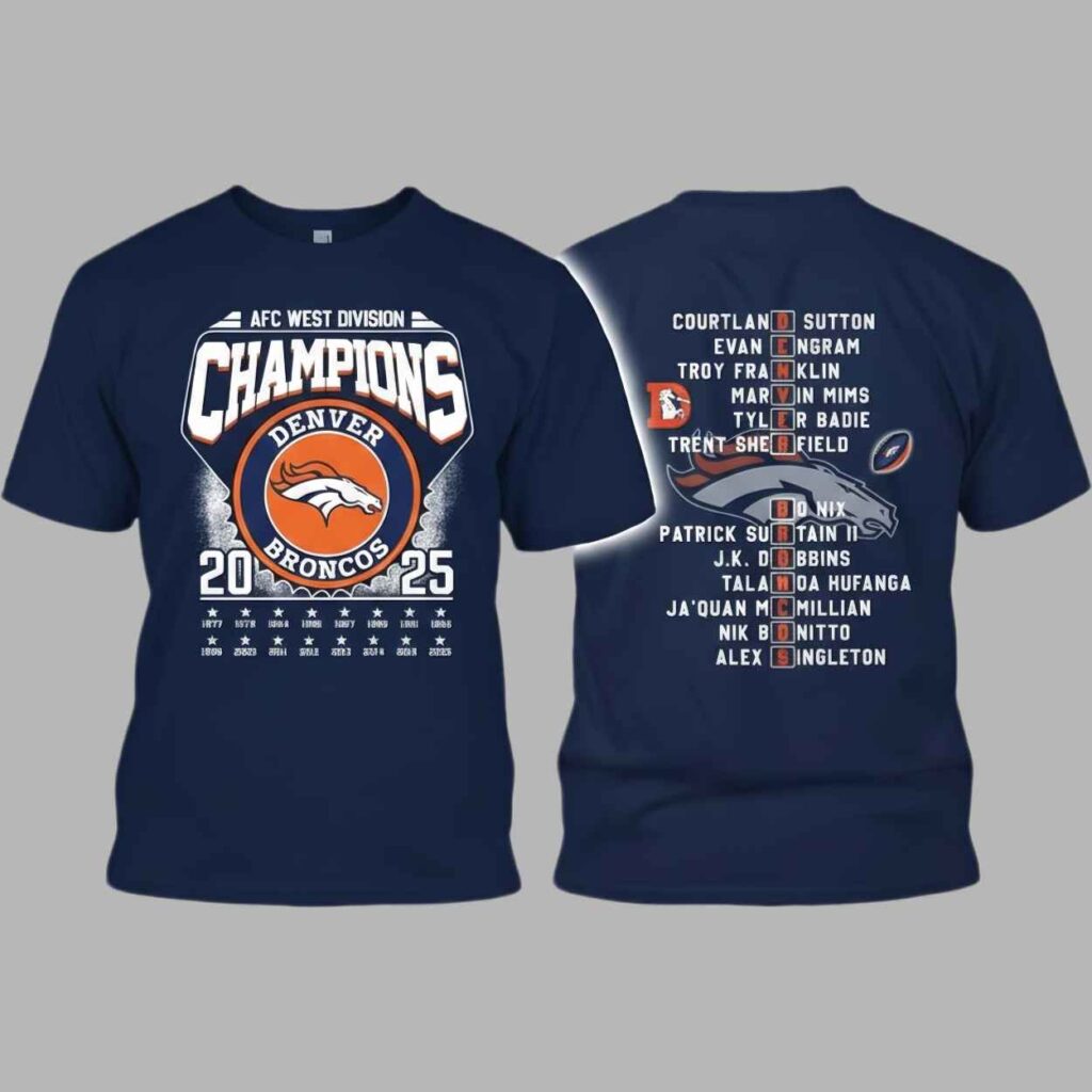 Congrats Broncos Afc West Division Champs Shirt 2