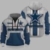 Cowboys Personalization 3D Half zip Hoodie 2