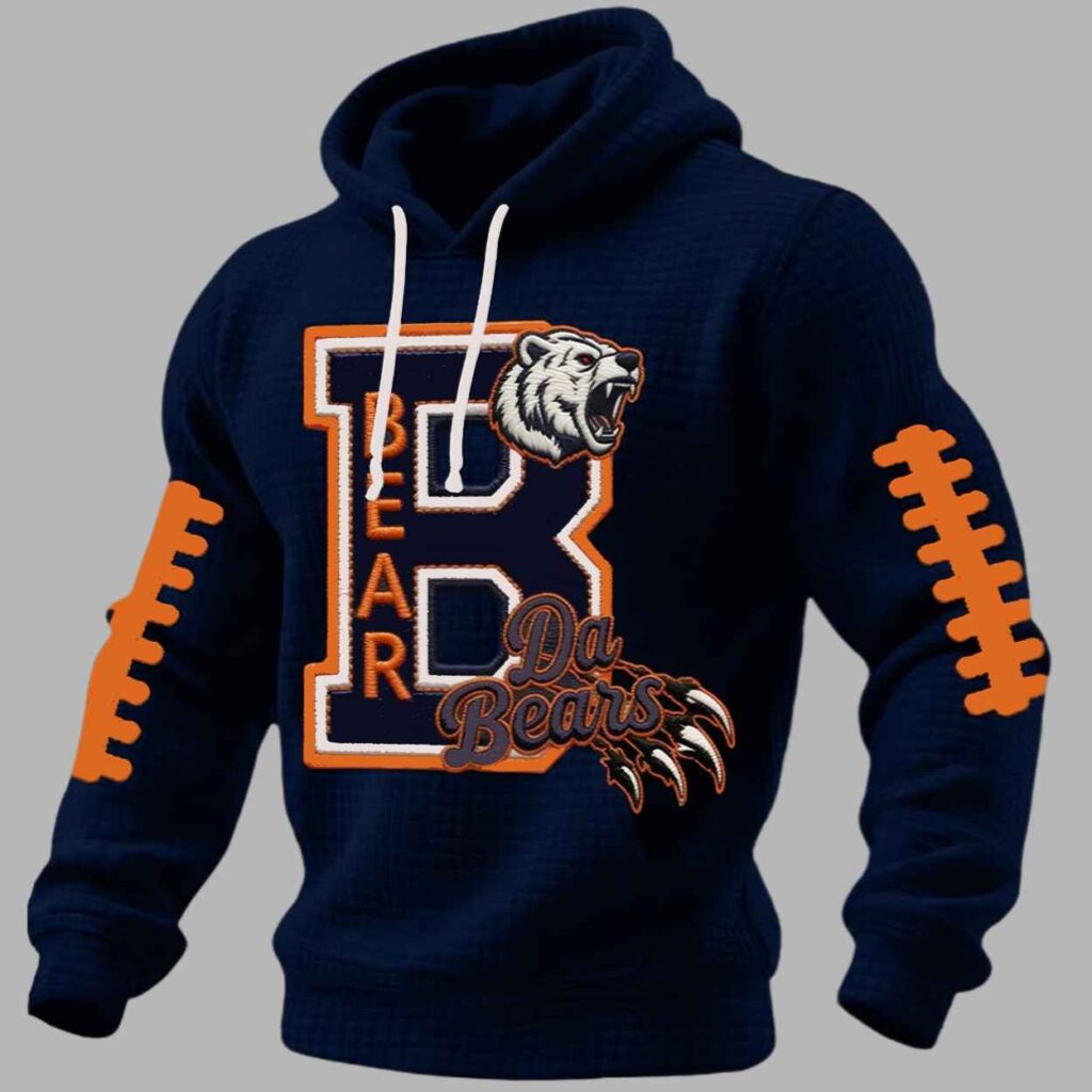 Da Bears Football Waffle Hoodie 2