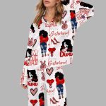 Delta Sigma Theta DST Silky Satin Pajama Set
