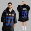 Dexter Lawrence II 97 New York G Football Unisex Blanket Hoodie 1