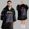 Drake Maye 10 New England Football Unisex Blanket Hoodie 6 Drake Maye 10 New England Football Unisex Blanket Hoodie 1