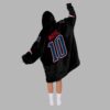 Drake Maye 10 New England Football Unisex Blanket Hoodie 3