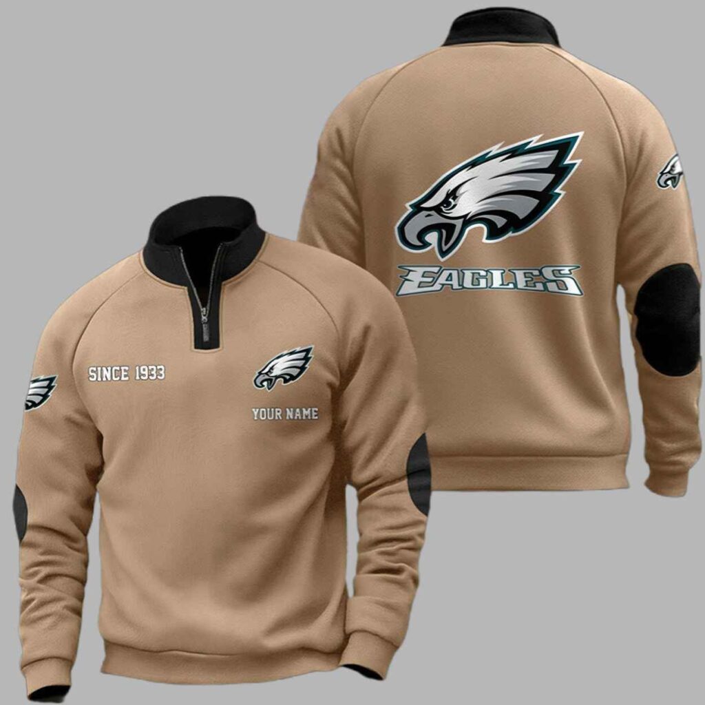 Eagles Since 1933 Quarter Collared Sweatshirt 3