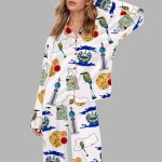 El Salvador Travel Silky Satin Pajama Set