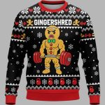 Funny Gym Gingershred Christmas Ugly Sweater