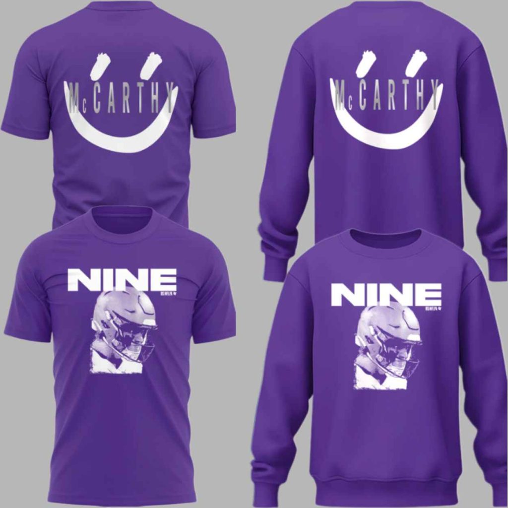 JJ McCarthy Nine Purple Shirt 2