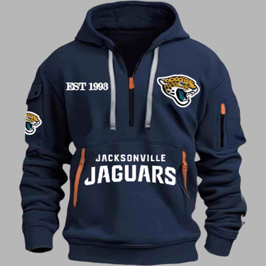 Jaguars EST 1993 Quarter Zip Hoodie 2