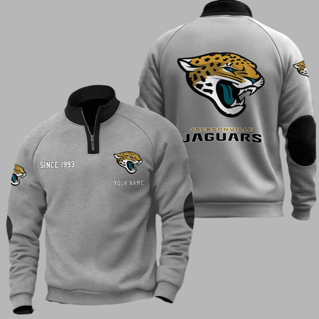 Jaguars Since 1993 Quarter Collared Sweatshirt 3