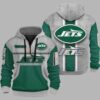 Jets Personalization 3D Half zip Hoodie 1