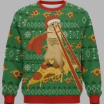 Laser Eye Cat Christmas Ugly Sweater