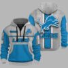 Lions Personalization 3D Half zip Hoodie 1