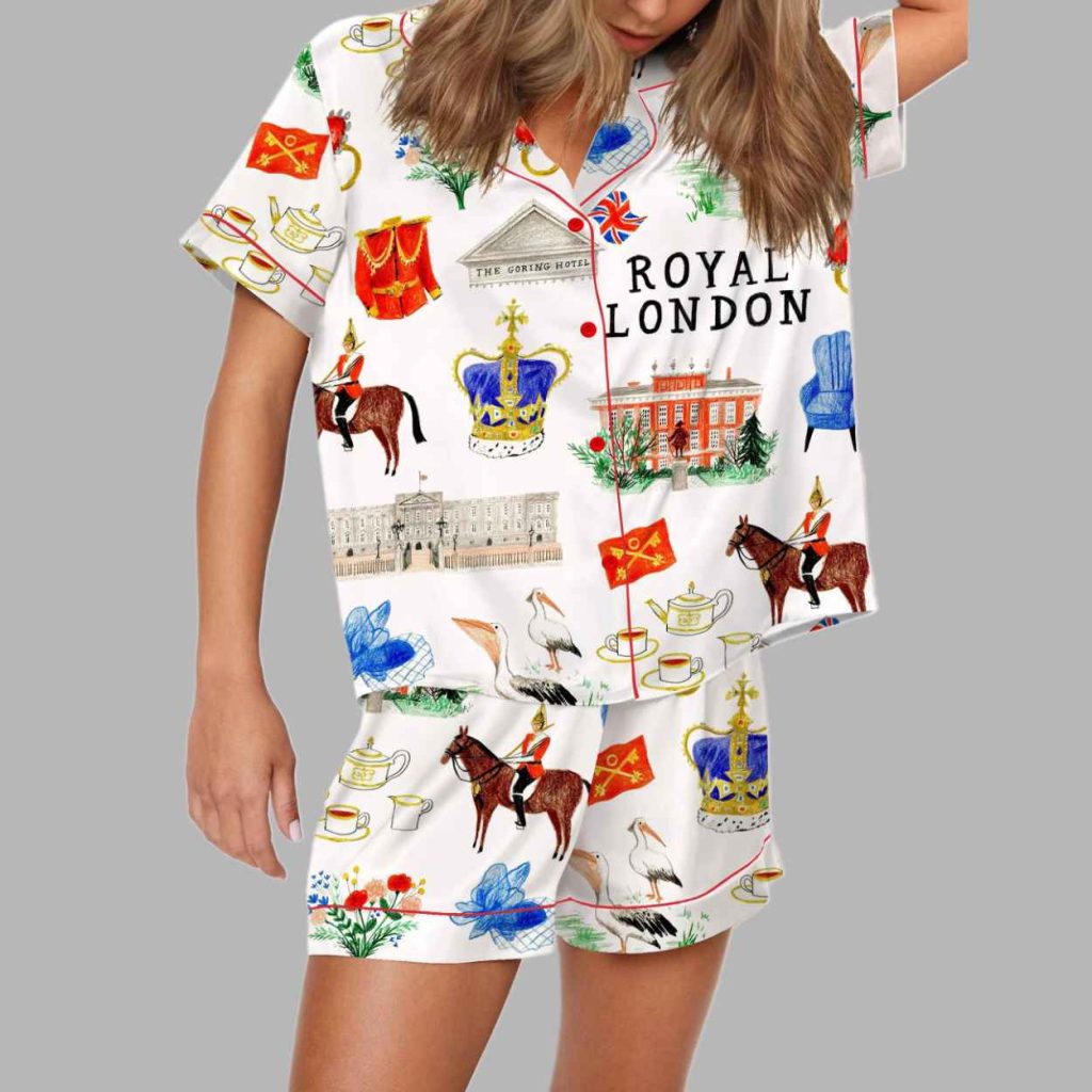 London Royal Silky Satin Pajama Set 4