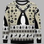 No Face Christmas Ugly Sweater