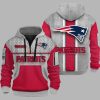 Patriots Personalization 3D Half zip Hoodie 1