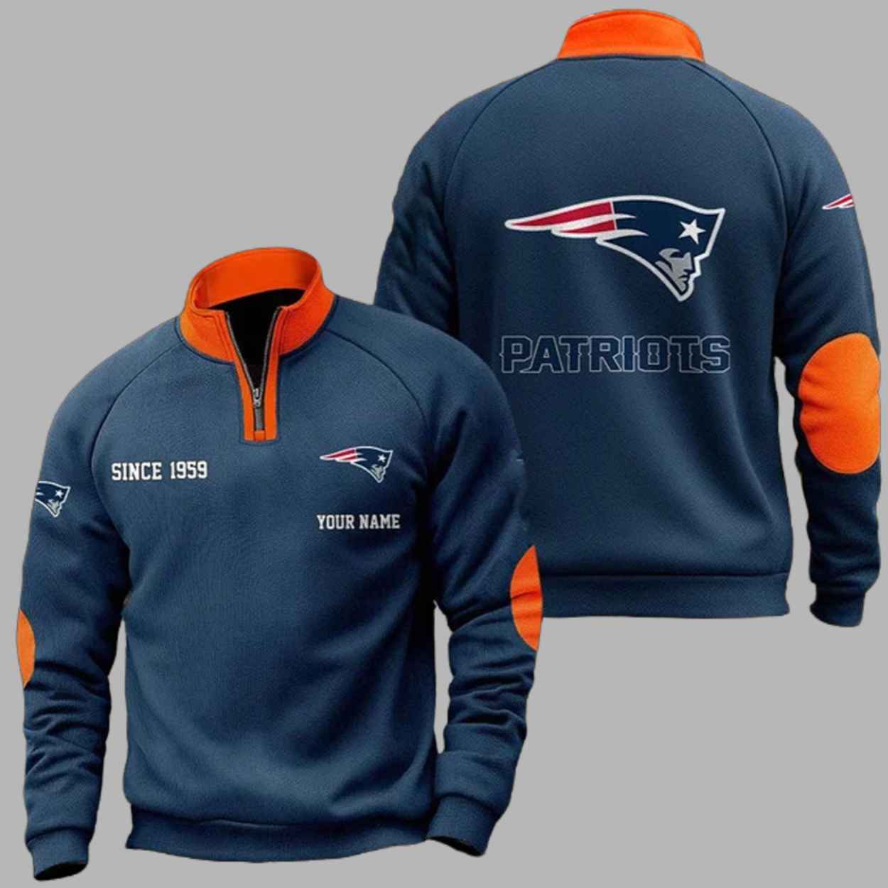 Patriots Since 1959 Quarter Collared Sweatshirt 1 Patriots Since 1959 Quarter Collared Sweatshirt 1