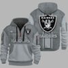Raiders Personalization 3D Half zip Hoodie 1