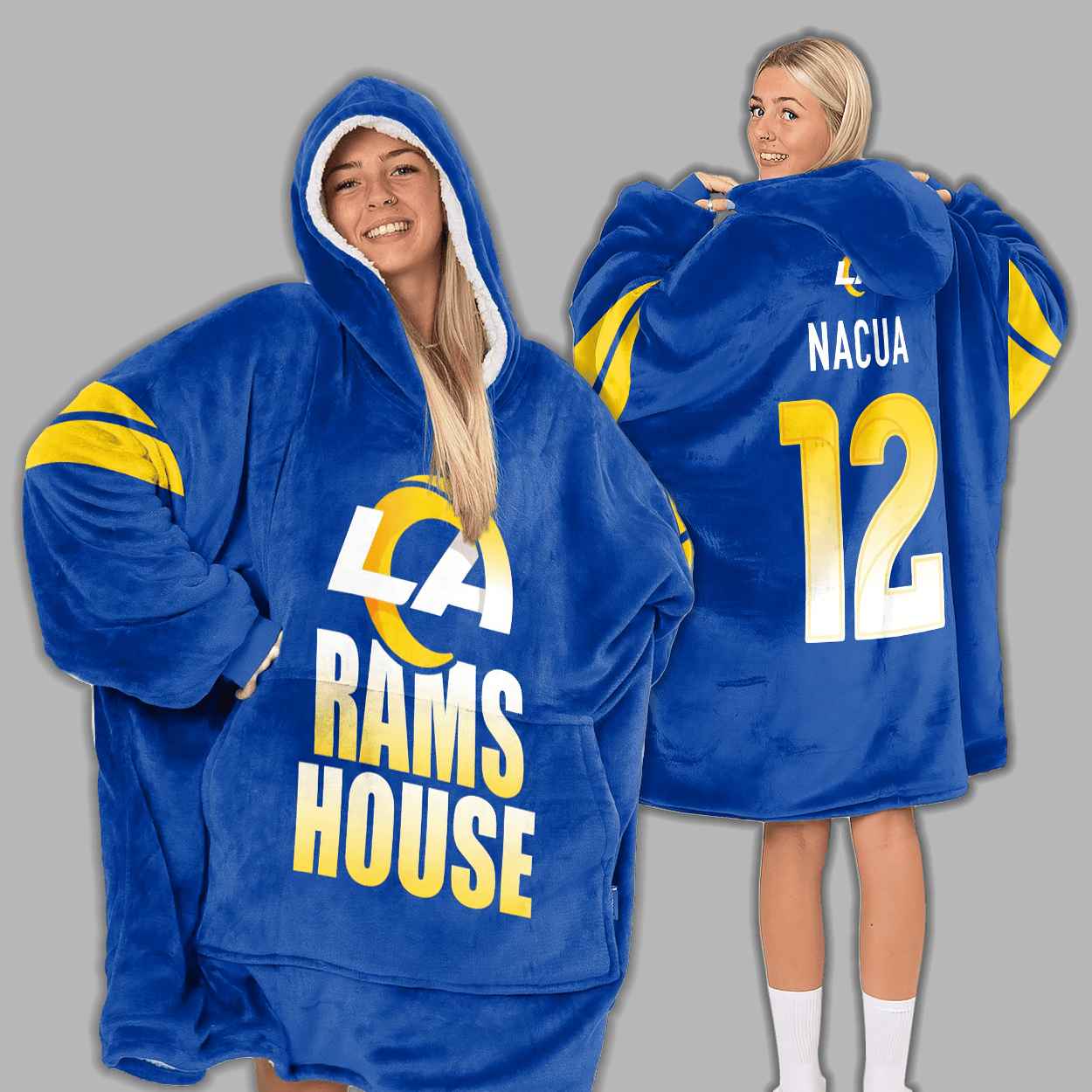 Rams House Football Unisex Blanket Hoodie 1 Rams House Football Unisex Blanket Hoodie 1