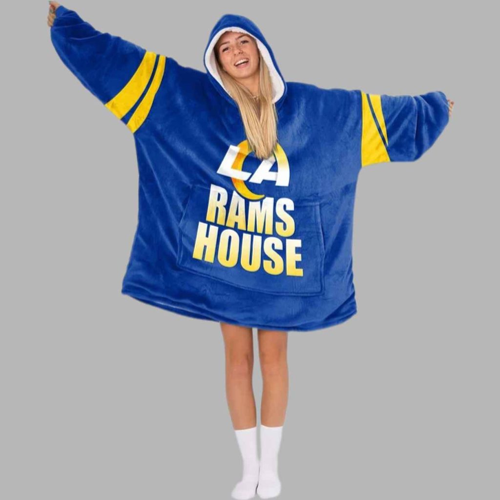 Rams House Football Unisex Blanket Hoodie 2 Rams House Football Unisex Blanket Hoodie 2