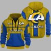 Rams Personalization 3D Half zip Hoodie 1
