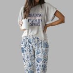 Reading Is My Favorite Sport Casual Pajama Set