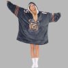 Rome Odunze Chicago Football Unisex Blanket Hoodie 2