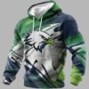Seahawks Football Waffle Hoodie 1