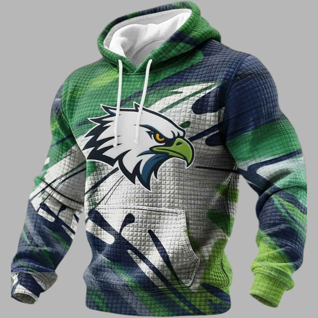 Seahawks Football Waffle Hoodie 1 Seahawks Football Waffle Hoodie 1
