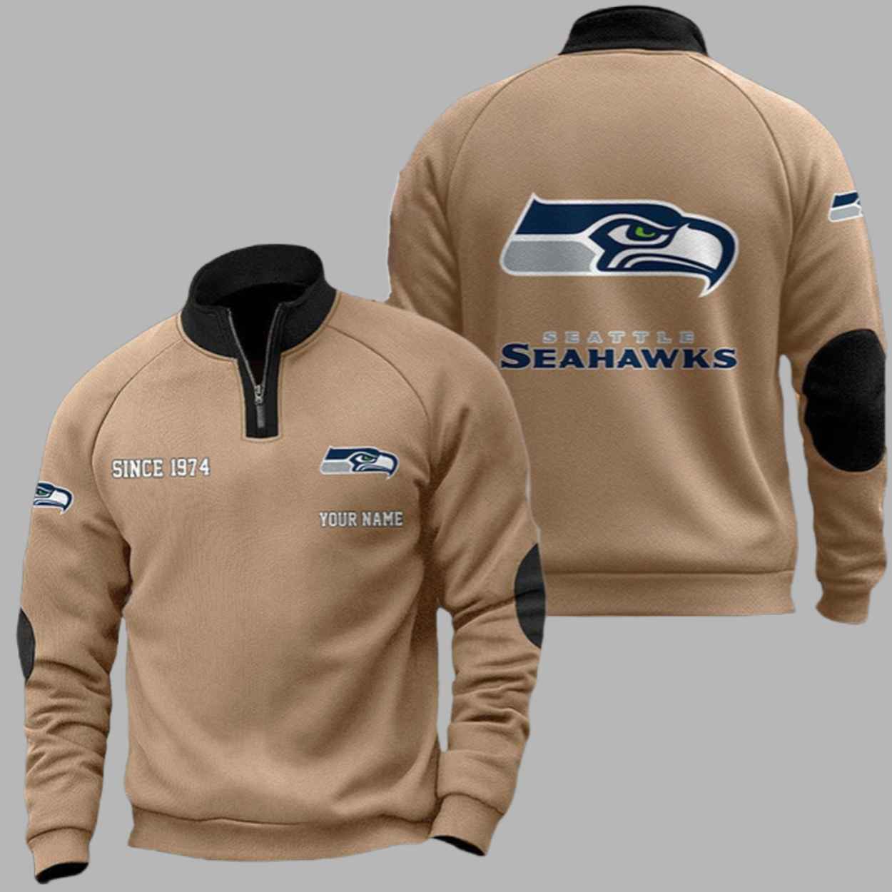 Seahawks Since 1974 Quarter Collared Sweatshirt 2 Seahawks Since 1974 Quarter Collared Sweatshirt 2