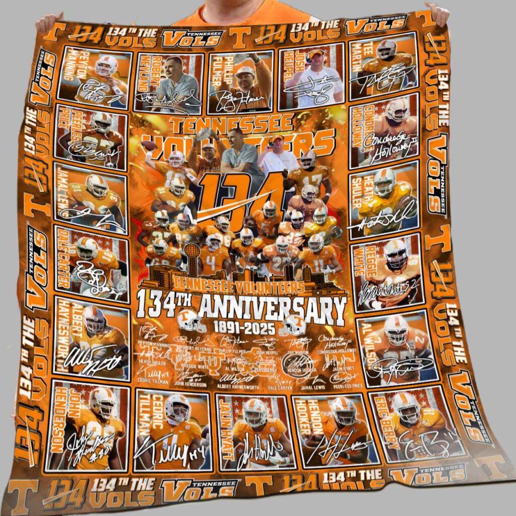 Tennessee Vols 134th Anniversary 1891 2025 Blanket 2