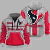 Texans Personalization 3D Half zip Hoodie 2
