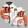 Unisex Bengals Printed Bold Zip Hoodie Set 2
