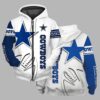 Unisex Cowboys Printed Bold Zip Hoodie Set 4 Unisex Cowboys Printed Bold Zip Hoodie Set 1