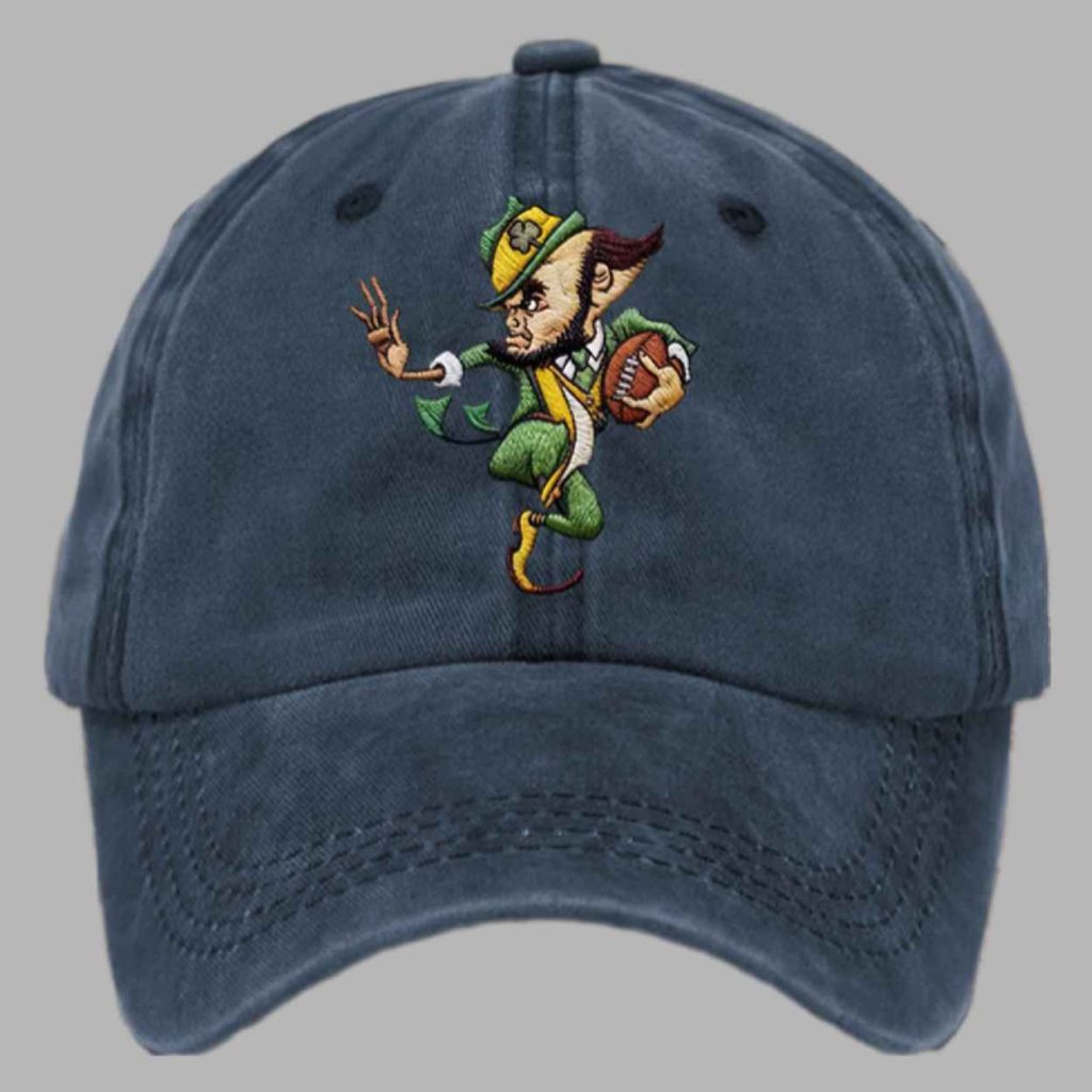 Unisex Notre Dame Football Print Vintage Baseball Cap 3 Unisex Notre Dame Football Print Vintage Baseball Cap 3