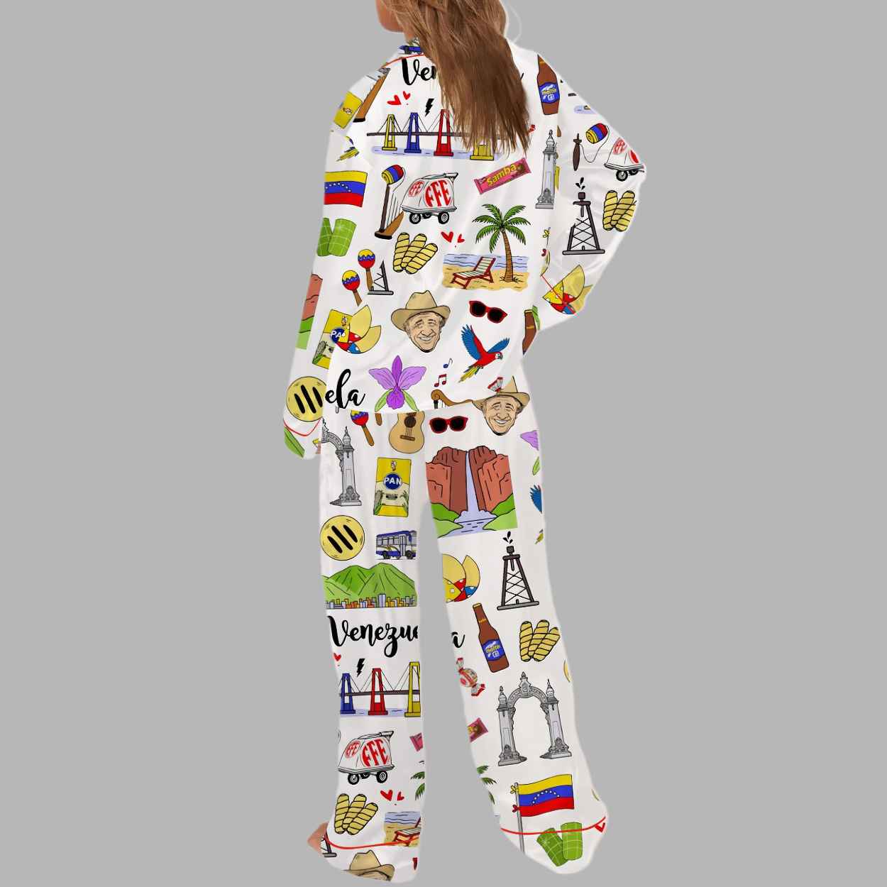 Venezuela Silky Satin Pajama Set 3 Venezuela Silky Satin Pajama Set 3