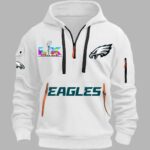2025 Eagles SB LX Quarter Zip Hoodie