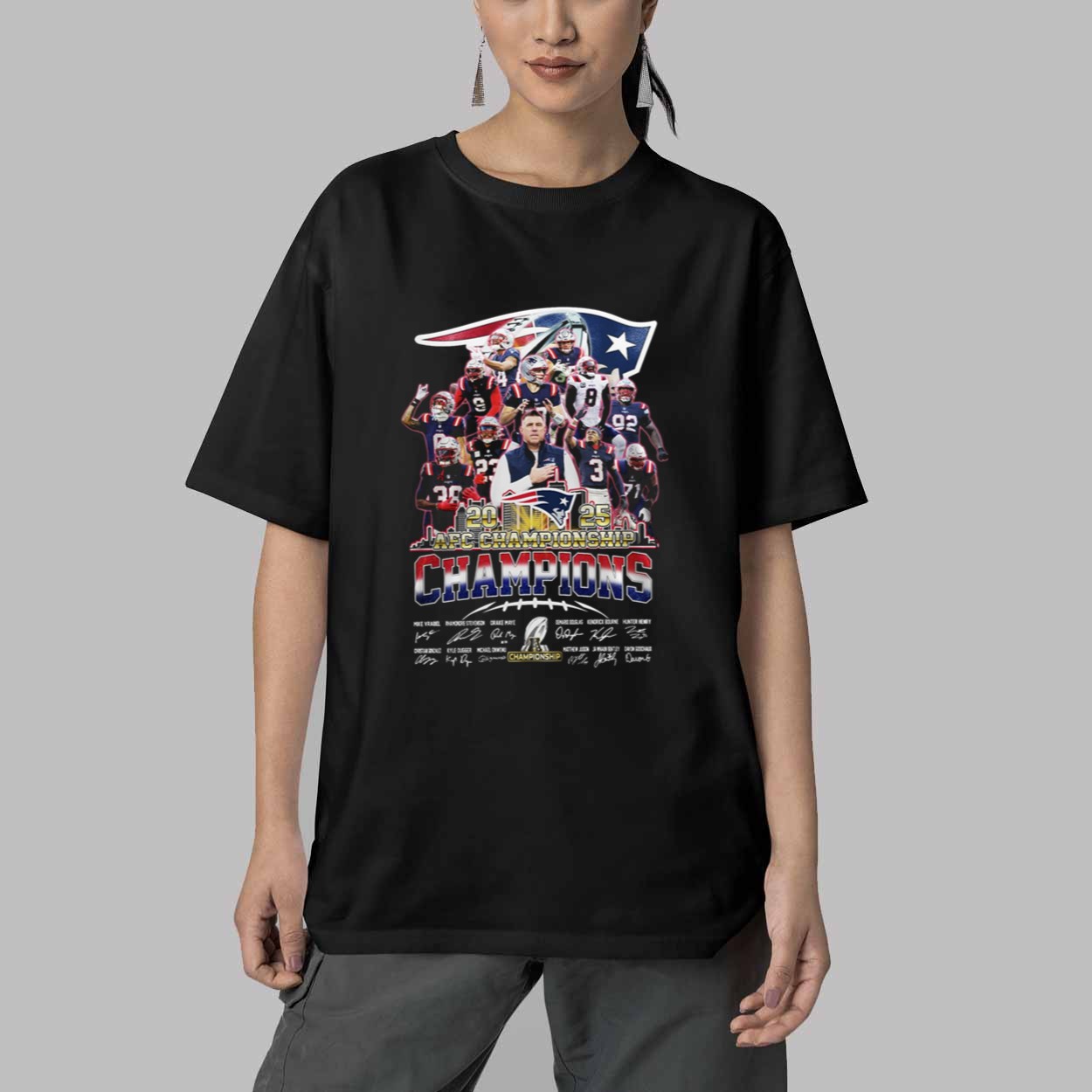 2025 Patriots AFC Champions Shirt 5 2025 Patriots AFC Champions Shirt 5