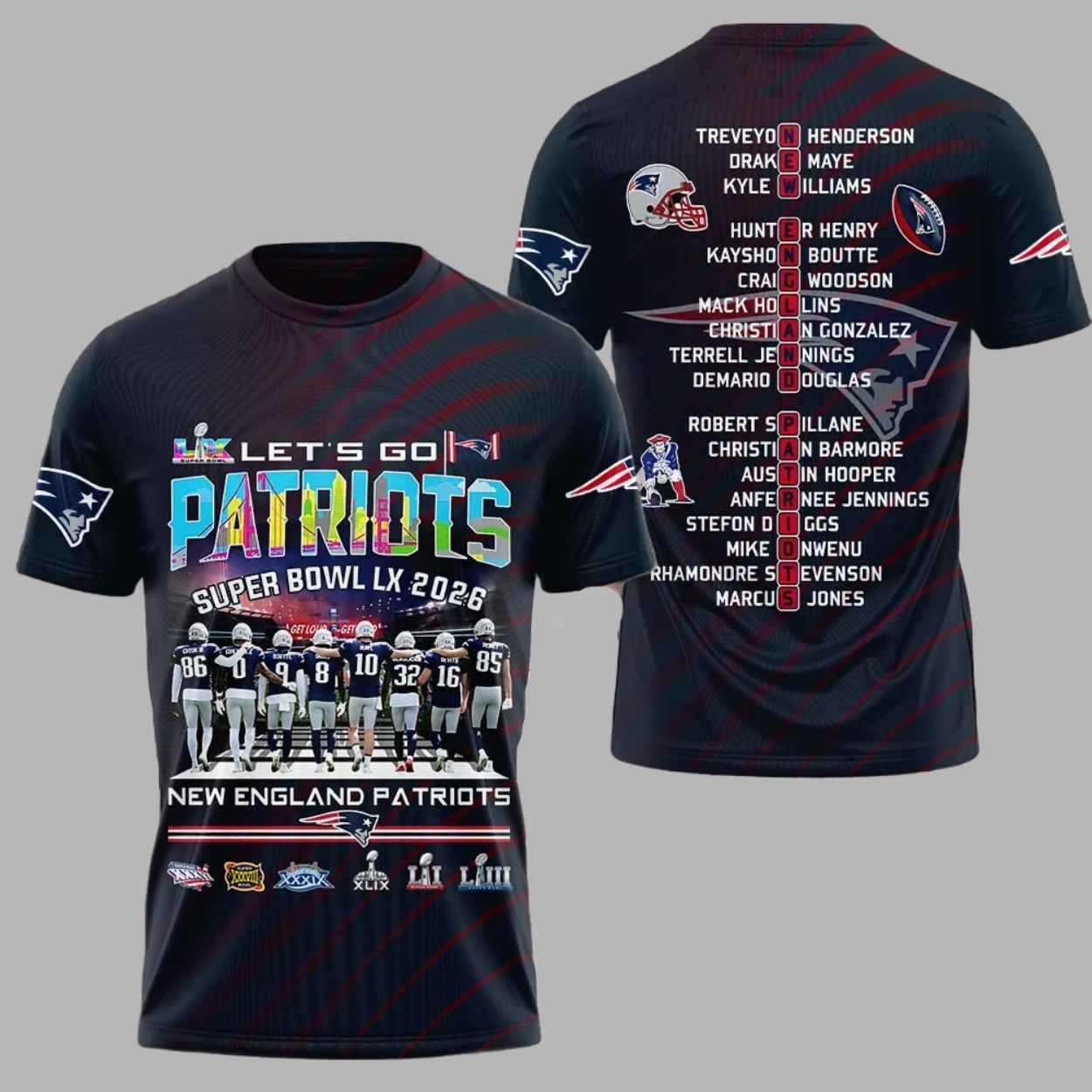 2026 Patriots SB LX Limited Shirt 1 2026 Patriots SB LX Limited Shirt 1