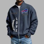Bills EST 1959 Waffle Half Zip Sweatshirt