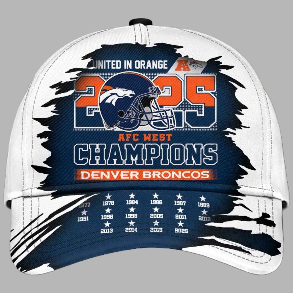 Broncos 2025 AFC West Champions Classic Cap 2