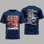 Broncos 2025 AFC West Division Champion 3D Shirt