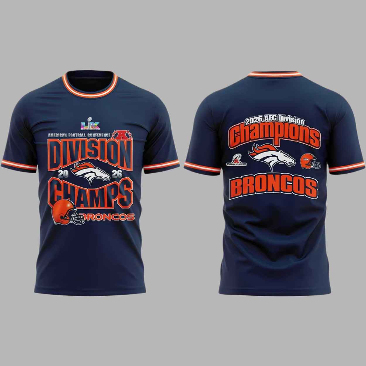 Broncos 2026 AFC Division Champions Blue Hoodie 1 Broncos 2026 AFC Division Champions Blue Hoodie 1