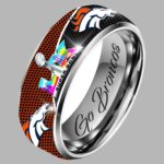 Broncos SB LX Silver Tungsten Ring