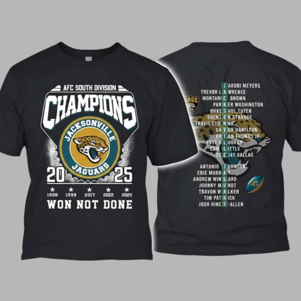 Congrats Jaguars AFC South Champs Shirt 2