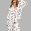 Horse Girl Silky Satin Pajama Set 1