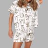 Horse Girl Silky Satin Pajama Set 4