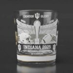 Indiana National Champion 2025 Engraved Whiskey Glass