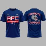 New England Patriots 2025 AFC Champions T-shirt