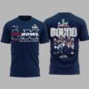 New England Patriots S Bowl LX Roster T shirt 2
